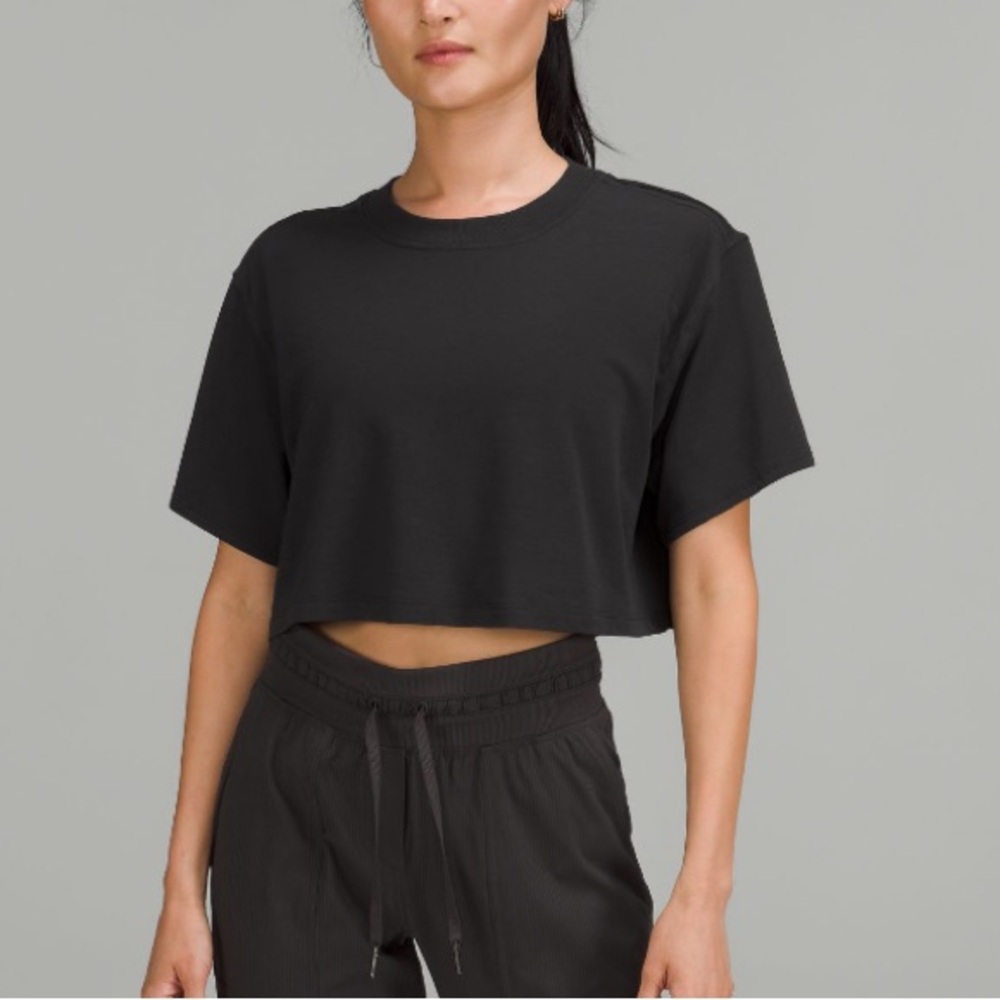 Black All Yours Cropped Tee